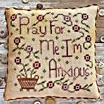 Click/tap for more details of Anxious (cross stitch) by Lucy Beam