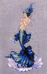 Click/tap for more details of Aphrodite Mermaid (cross stitch) by Mirabilia Designs