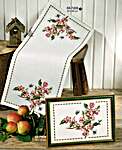 Click for more details of Apple Blossom Table Runner (cross stitch) by Permin of Copenhagen