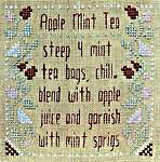 Click/tap for more details of Apple Mint Tea (cross stitch) by Hello from Liz Mathews