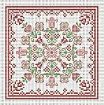 Click for more details of April Hearts Square (cross stitch) by Happiness is Heart Made