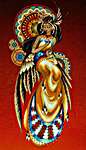 Click/tap for more details of Aquila, Queen of the Skies (cross stitch) by Bella Filipina