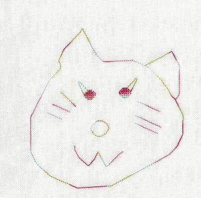 Click for more details of Aria's Cat (cross stitch) by Anne Peden