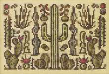 Click/tap for more details of Arranging Cacti (cross stitch) by Ink Circles