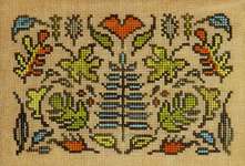 Click for more details of Arranging Leaves (cross stitch) by Ink Circles