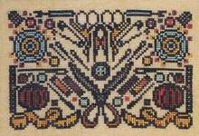Click for more details of Arranging the Sewing Kit (cross stitch) by Ink Circles
