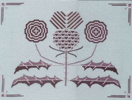 Click for more details of Art Deco Thistle (cross stitch) by Anne Peden