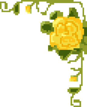 Click/tap for more details of Art Nouveau Rose (cross stitch) by Anne Peden
