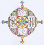 Click for more details of Assyrian Medallion (cross stitch) by Mike Vickery