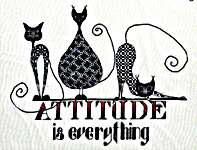Click for more details of Attitude.. (cross stitch) by MarNic Designs