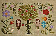 Click/tap for more details of Au Commencement (In The Beginning) (cross stitch) by Jardin Prive