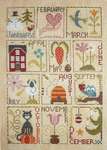 Click for more details of Au Fil de Mois (Through the Months) (cross stitch) by Jardin Prive