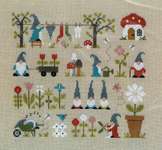 Click/tap for more details of Au Pays des Gnomes (cross stitch) by Jardin Prive