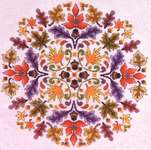 Click/tap for more details of Autumn a la Round (cross stitch) by Glendon Place