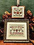 Click for more details of Autumn Blessings (cross stitch) by ScissorTail Designs