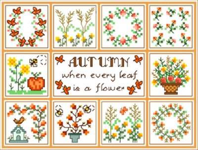 Click for more details of Autumn (cross stitch) by Designs by Cathy