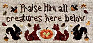 Click/tap for more details of Autumn Doxology (cross stitch) by Sweet Wing Studio