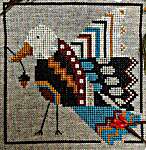 Click for more details of Autumn Folk Bird (cross stitch) by Yasmin's Made with Love