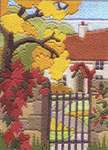 Click for more details of Autumn Garden (long-stitch) by Rose Swalwell