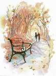 Click for more details of Autumn Promenade (cross stitch) by MP Studios