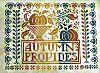 Click/tap for more details of Autumn Provides (cross stitch) by Summer House Stitche Workes
