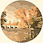 Click/tap for more details of Autumn Reflections (cross stitch) by John Clayton