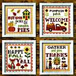 Click/tap for more details of Autumn Signs (cross stitch) by Tiny Modernist
