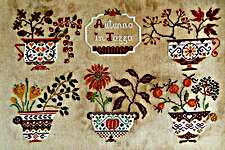 Click for more details of Autunno In Tazza (Autumn In Teacups) (cross stitch) by Cuore e Batticuore