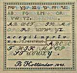 Click/tap for more details of B. Hollander 1845 (cross stitch) by Works by ABC