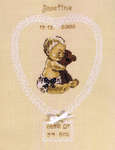 Click for more details of Baby and Teddy Birth Sampler (cross stitch) by Permin of Copenhagen