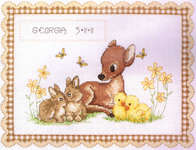 Click for more details of Baby Animal Birth Record (cross stitch) by Anchor