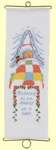 Click for more details of Baby Boy Birth Sampler Bell Pull (cross stitch) by Permin of Copenhagen