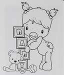 Click for more details of Baby Girl (stamps) by Crafter's Companion