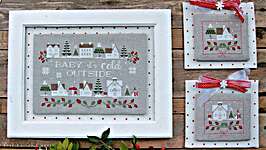 Click/tap for more details of Baby It's Cold Outside (cross stitch) by Madame Chantilly