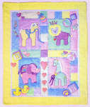 Click for more details of Baby Safari Quilt (patchwork and quilting) by Bobbie G. Designs