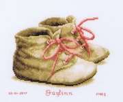 Click for more details of Baby Shoes (cross stitch) by Vervaco