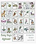Click for more details of Baby Toys Alphabet (cross stitch) by Letistitch