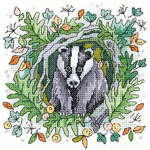 Click for more details of Badger (cross stitch) by Karen Carter