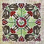 Click/tap for more details of Badgers From The Dawn Of Memes (cross stitch) by Ink Circles