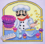 Click for more details of Baker Chef (cross stitch) by Cross Stitching Art