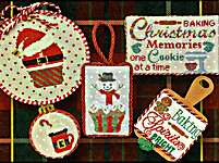 Click/tap for more details of Baking Spirits Bright (cross stitch) by Barefoot Needleart