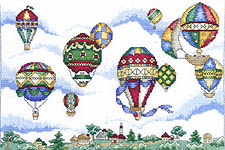 Click for more details of Balloon Festival (cross stitch) by Mike Vickery