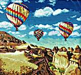 Click for more details of Balloons Over Grand Canyon (cross stitch) by Letistitch