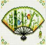 Click for more details of Bamboo Fan (no-count cross stitch) by Needleart World