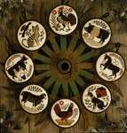 Click/tap for more details of Barnyard Christmas (cross stitch) by The Prairie Schooler