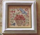 Click for more details of Basket of Cherries (cross stitch) by Blackbird Designs