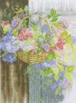 Click for more details of Basket of Flowers (cross stitch) by Lanarte