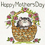 Click for more details of Basket of Roses (cross stitch) by Bothy Threads