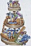 Click/tap for more details of Bathroom Shelf (cross stitch) by Les Petites Croix de Lucie