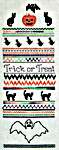 Click/tap for more details of Bats and Cats Sampler (cross stitch) by Dinky Dyes Designs